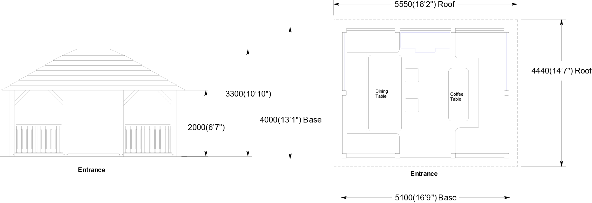 Crown Orangery plan d'étage