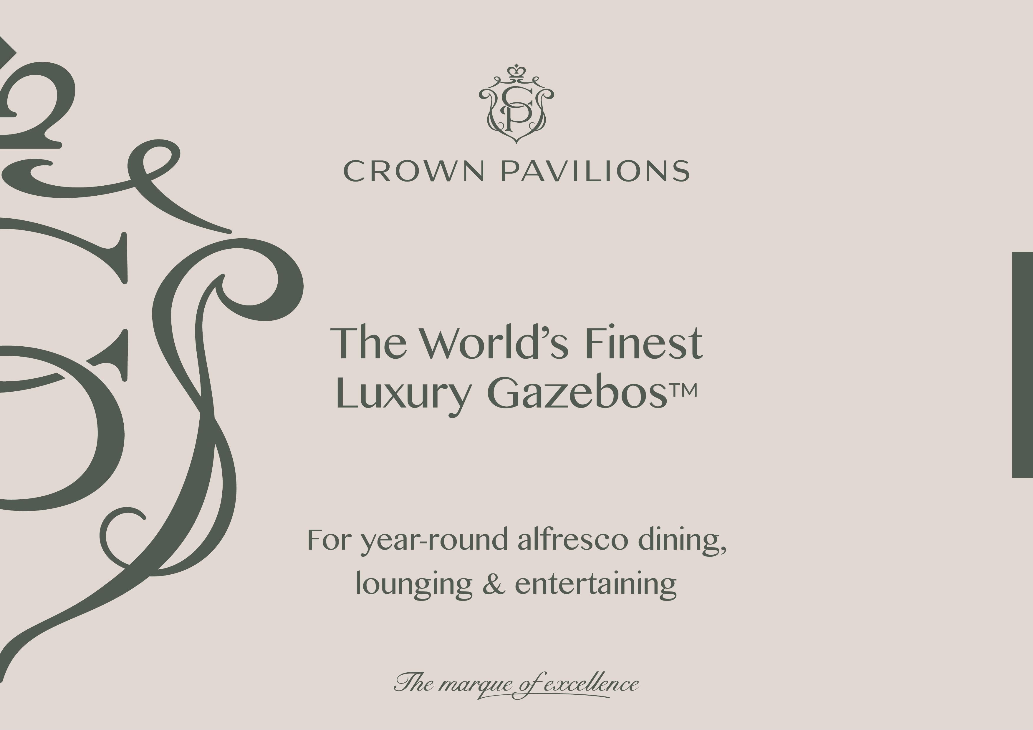 Crown Gazebo and Summer House Collection brochure cover