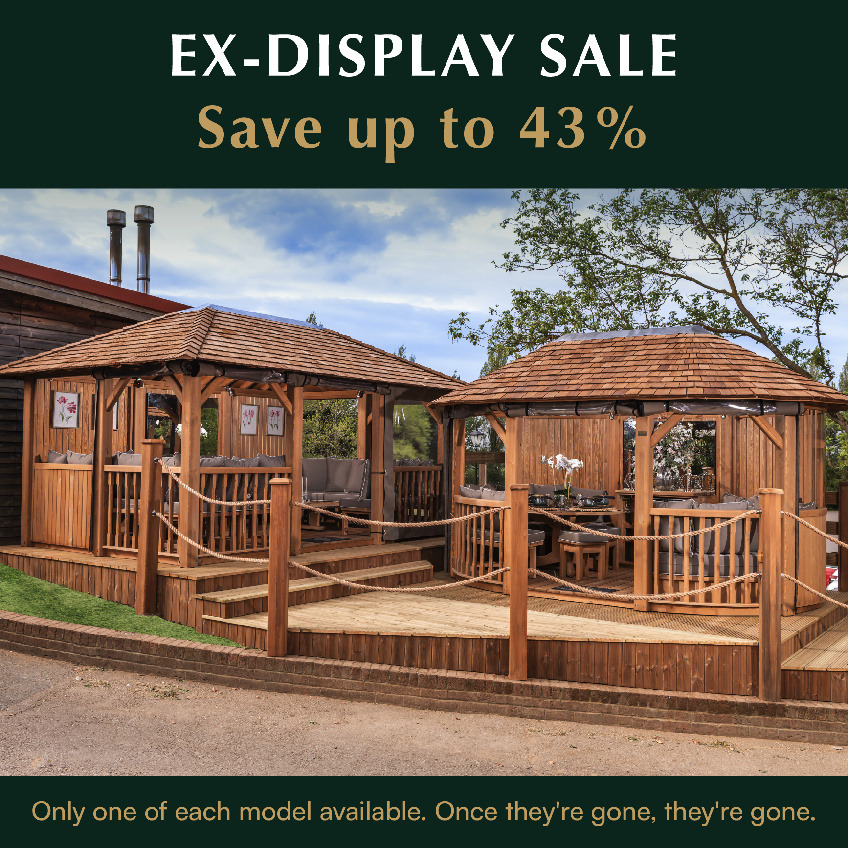 Wooden Gazebos promotion