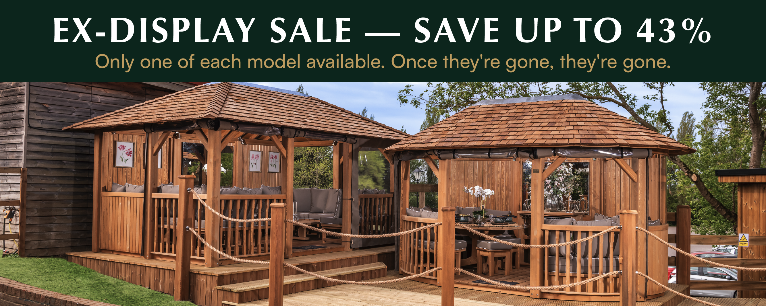 Wooden Gazebos promotion